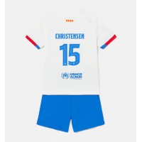 Barcelona Andreas Christensen #15 Vieras Peliasu Lasten 2023-24 Lyhythihainen (+ Lyhyet housut)